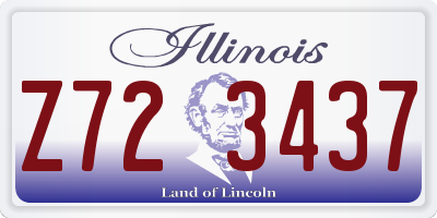 IL license plate Z723437