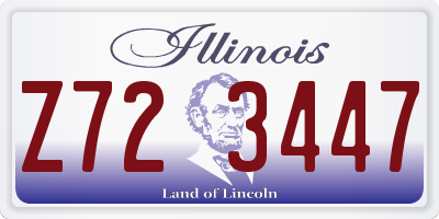 IL license plate Z723447