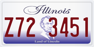 IL license plate Z723451