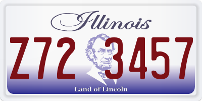 IL license plate Z723457