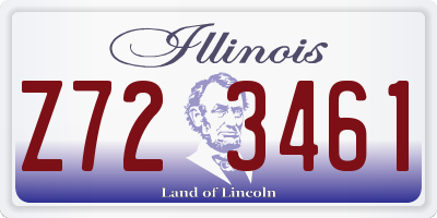 IL license plate Z723461