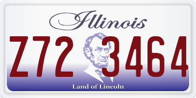 IL license plate Z723464