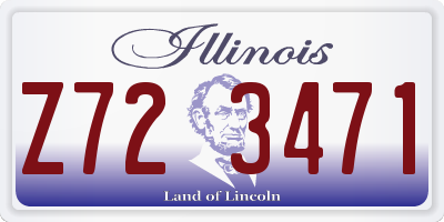 IL license plate Z723471