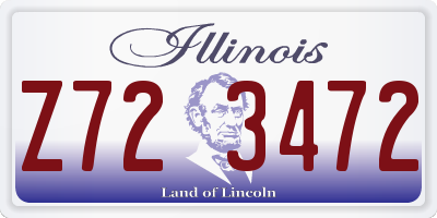 IL license plate Z723472