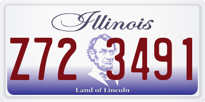 IL license plate Z723491