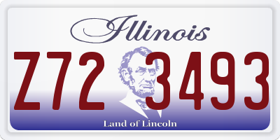 IL license plate Z723493