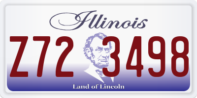 IL license plate Z723498