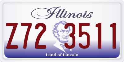 IL license plate Z723511