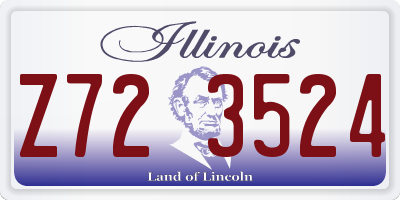 IL license plate Z723524