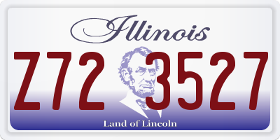 IL license plate Z723527