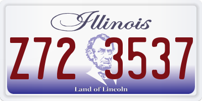 IL license plate Z723537