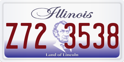 IL license plate Z723538