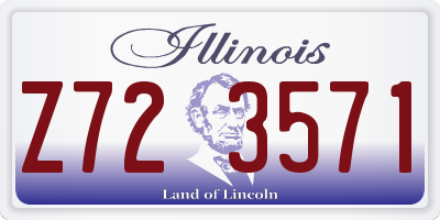 IL license plate Z723571