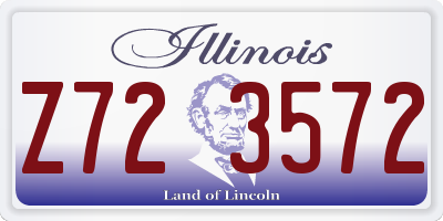 IL license plate Z723572