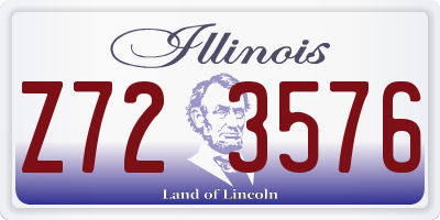 IL license plate Z723576