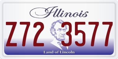 IL license plate Z723577