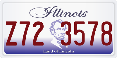 IL license plate Z723578