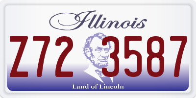 IL license plate Z723587