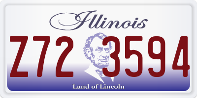 IL license plate Z723594