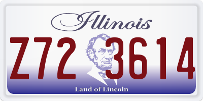 IL license plate Z723614