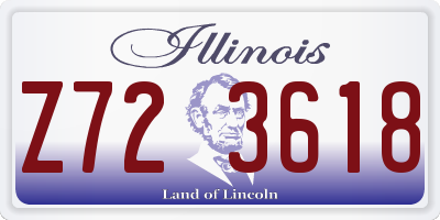 IL license plate Z723618