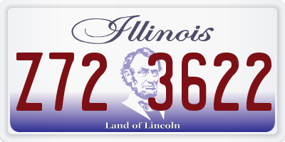 IL license plate Z723622