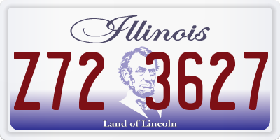 IL license plate Z723627