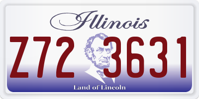 IL license plate Z723631