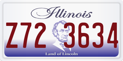 IL license plate Z723634