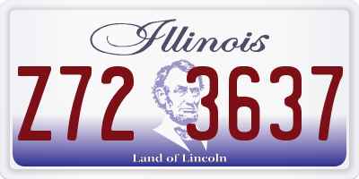 IL license plate Z723637