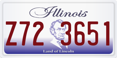IL license plate Z723651