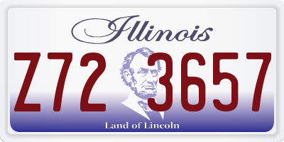 IL license plate Z723657