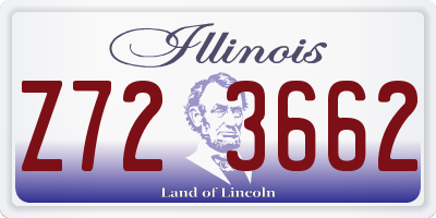 IL license plate Z723662