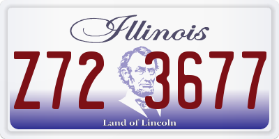 IL license plate Z723677