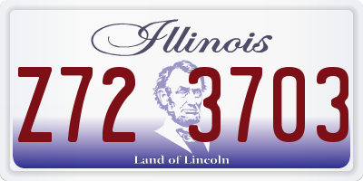 IL license plate Z723703