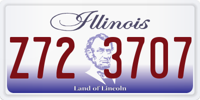 IL license plate Z723707