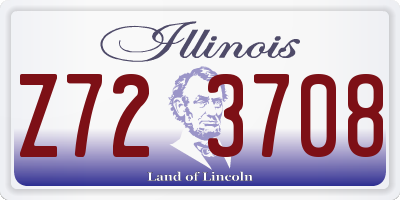 IL license plate Z723708
