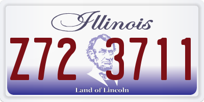 IL license plate Z723711