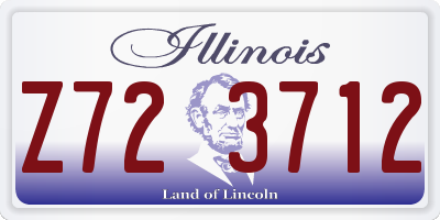 IL license plate Z723712