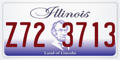 IL license plate Z723713