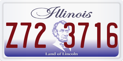 IL license plate Z723716