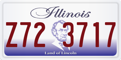 IL license plate Z723717
