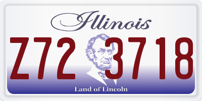 IL license plate Z723718