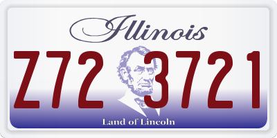 IL license plate Z723721