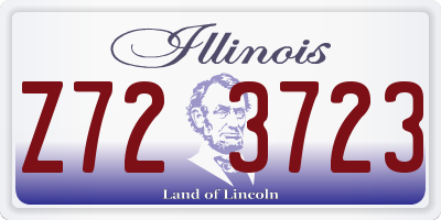 IL license plate Z723723
