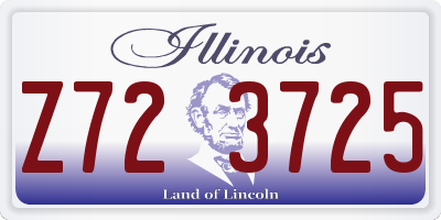 IL license plate Z723725
