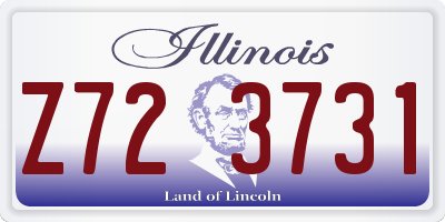 IL license plate Z723731