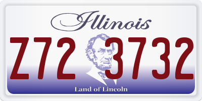 IL license plate Z723732