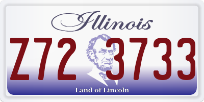 IL license plate Z723733