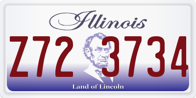 IL license plate Z723734